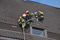Feuer 3 Dachstuhlbrand Koeln Rath Heumar Gut Maarhausen Eilerstr P072